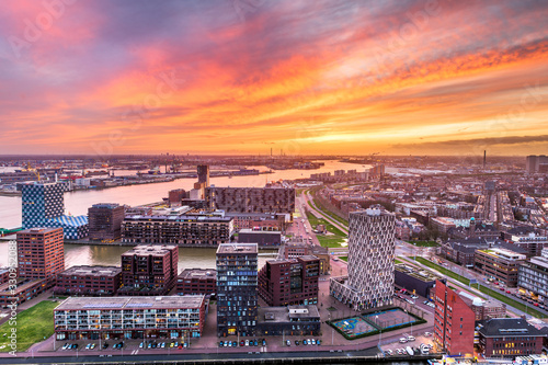 Rotterdam, Netherlands Skyline