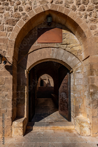 Artuklu, Mardin / Turkey June 10, 2018. Deyrulzafaran Monastery and Syriac Orthodox patriarchat ( Deyrul Zafaran Manastiri ) in Mardin.  photo