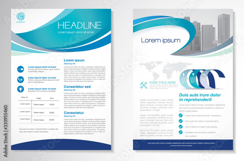 Brochure business template for cover corporate Identity in design size a4