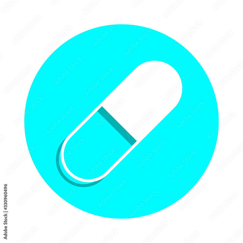 Pill badge icon. Simple glyph, flat vector of web icons for ui and ux, website or mobile application Pill badge icon. Simple glyph, flat vector of web icons for ui and ux, website or mobile application
