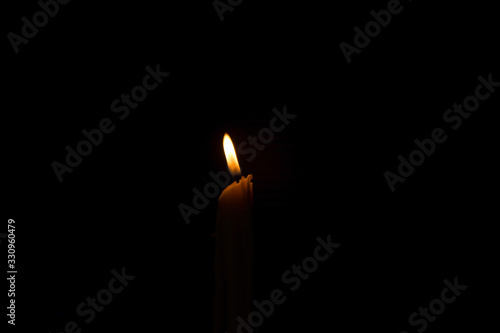 The background image is a light orange and yellow candle.