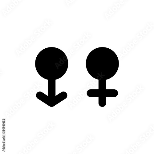 male and female symbol vector