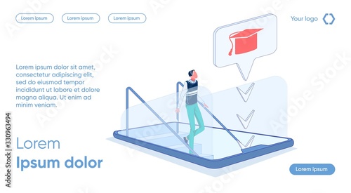 Guy goes Down Screen Smartphone like an Escalator.