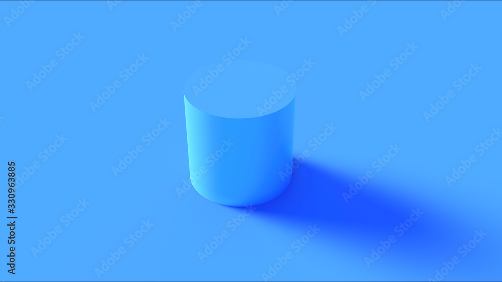 Blue Cylinder 3d illustration 3d render Blue Cylinder 3d illustration 3d render
