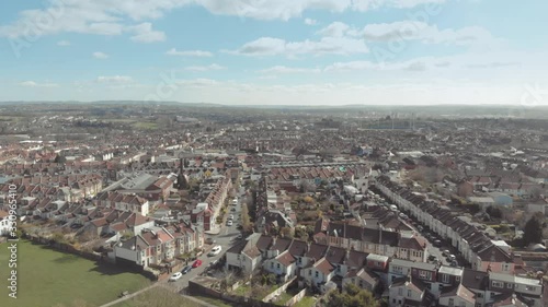 Wallpaper Mural Drone footage of city of Bristol, England Torontodigital.ca