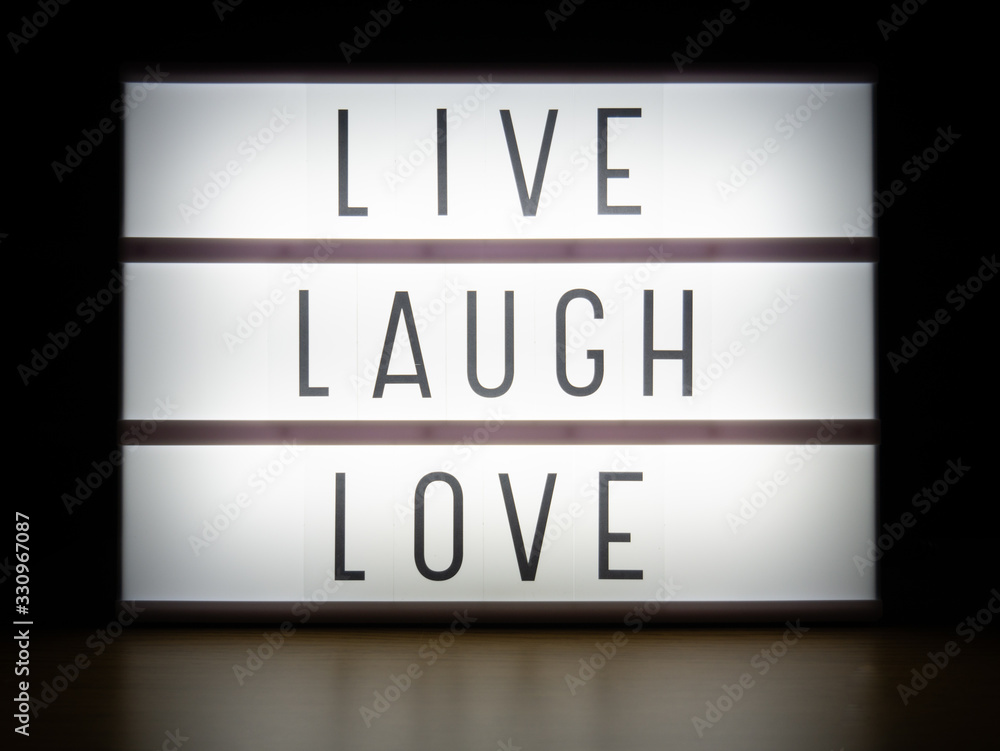 LED light box live laugh love message board LED light box live laugh love message board