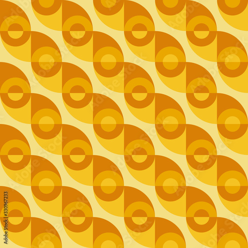 Repeated geometric forms. Abstract vector seamless pattern.