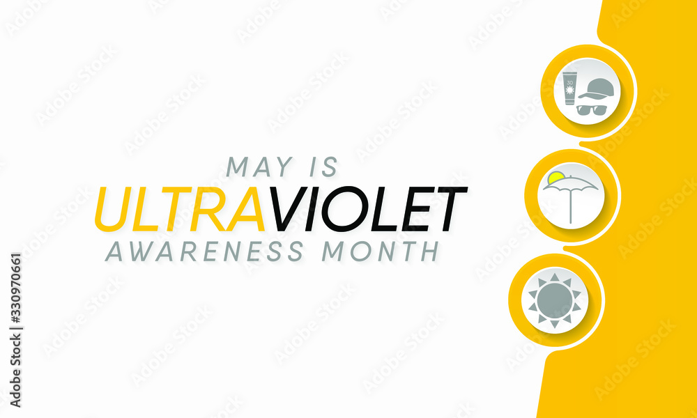 Vector illustration on the theme of Ultraviolet awareness month observed during the month of may every year. Vector illustration on the theme of Ultraviolet awareness month observed during the month of may every year.