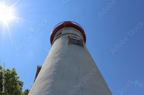 lighthouse in the blue sky