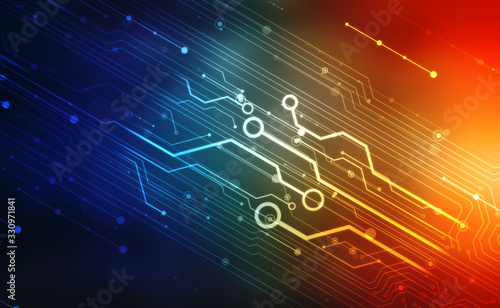 Abstract futuristic circuit board Illustration, high computer technology background. Hi-tech digital technology concept.Digital Abstract technology background