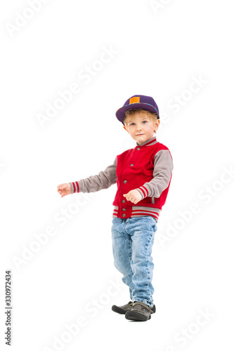 little boy in casual clothes