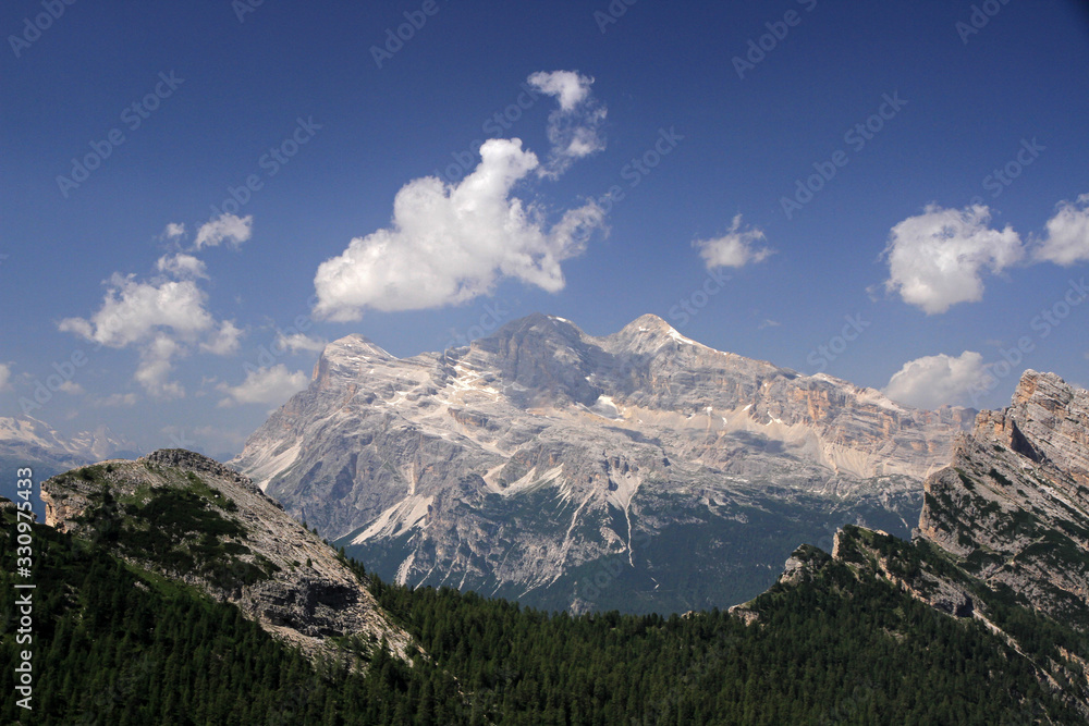 View from Cristallo di Mezzo, Dolomites, Italy