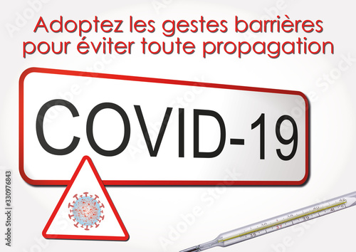 COVID-19, Coronavirus, nCOVID, adoptez les gestes barrières pour éviter toute propagation photo