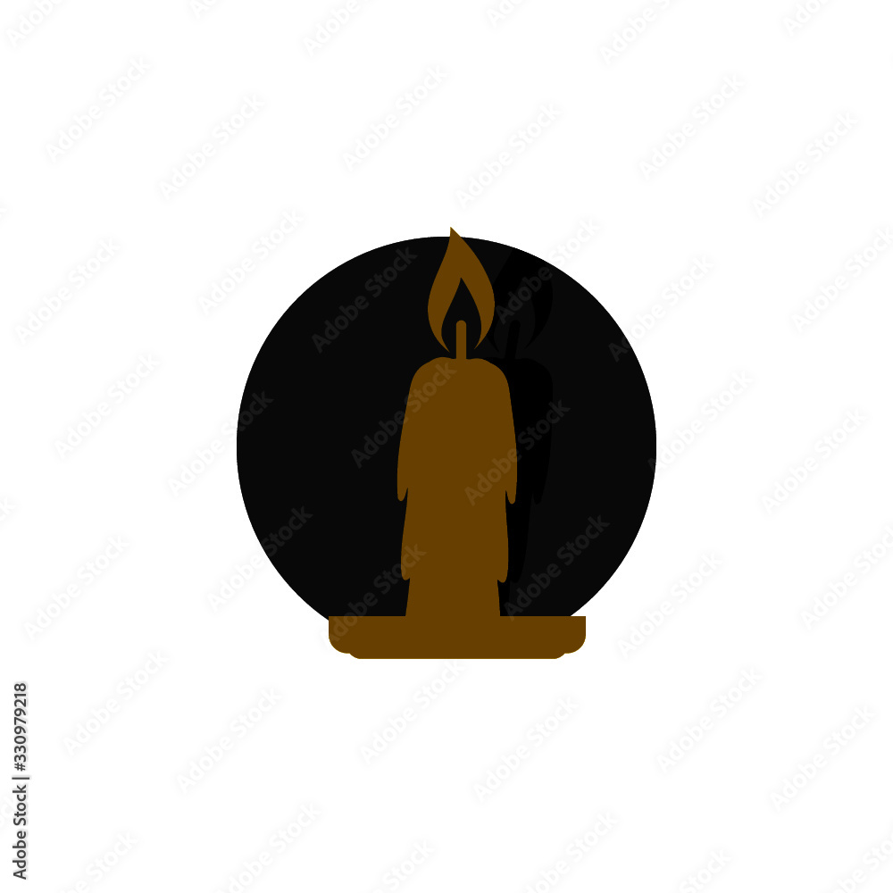 Obraz premium Candle icon isolated on white background