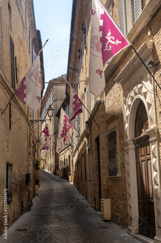 Street of Treia, Marches, Italy photo