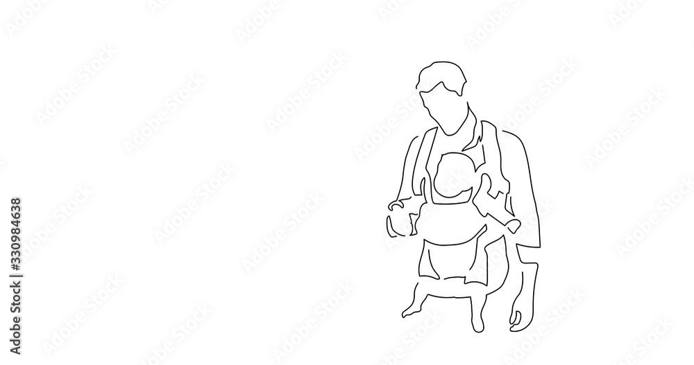 Maternity line drawing, animated illustration design. Maternity collection. Maternity line drawing, animated illustration design. Maternity collection.