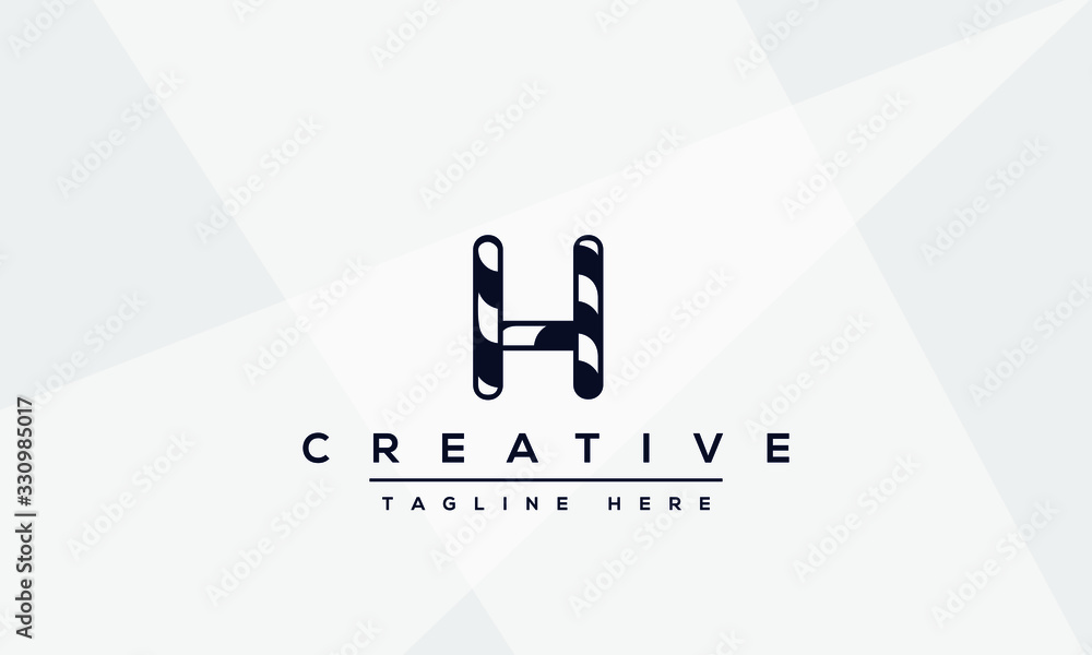 Modern creative letter H vector logo design. Minimalist H stylish monogram initial based icon. Modern creative letter H vector logo design. Minimalist H stylish monogram initial based icon.