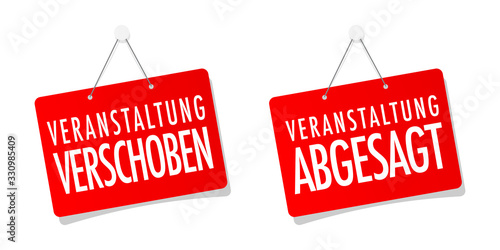 Veranstaltung abgesagt / Veranstaltung verschoben