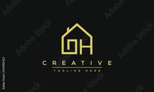 Modern creative letter H vector logo design. Minimalist H stylish monogram initial based icon.