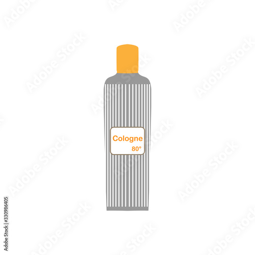 Cologne icon. Hygienic cleaner. Vector illustration.