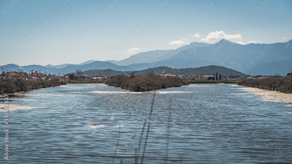 wetland place at Greece Keramoti Kavala wetland place at Greece Keramoti Kavala