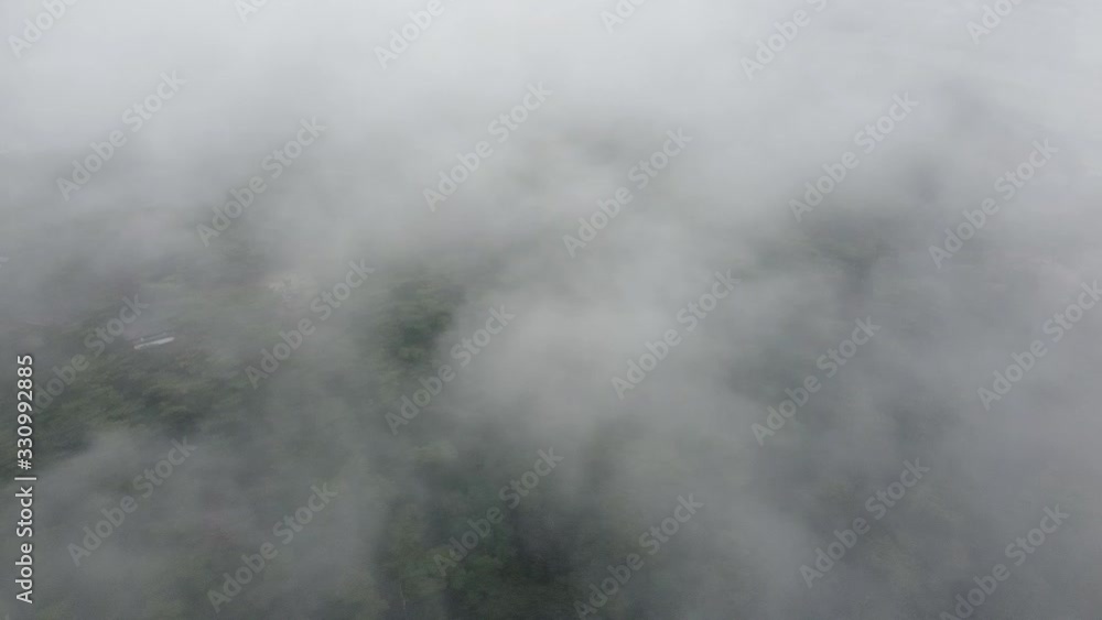 Drone video passing through the clouds Drone video passing through the clouds