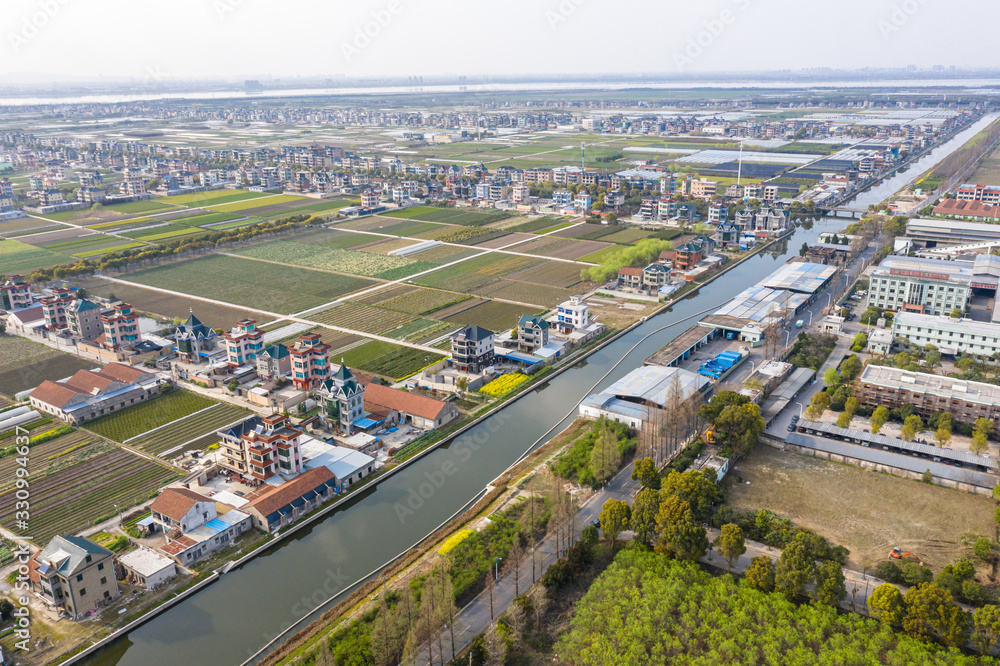 Obraz premium village with farm