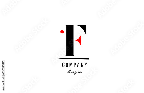 F letter logo alphabet design icon for company and business