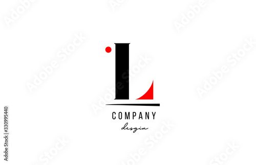 L letter logo alphabet design icon for company and business