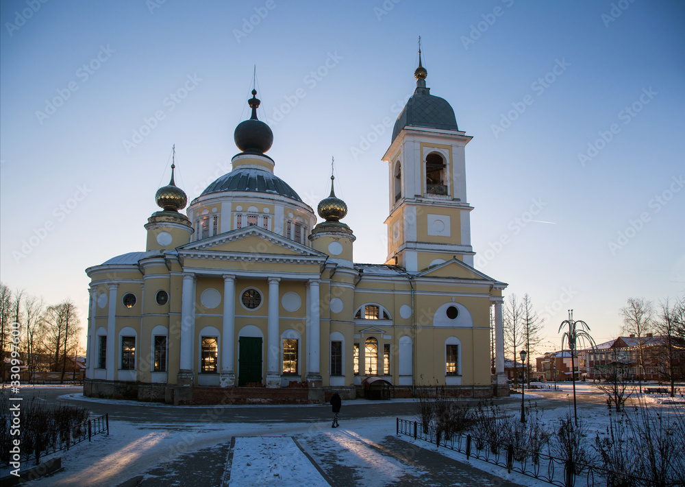 Cathedral of the Assumption of the Blessed Virgin in the ancient Russian city of Myshkin