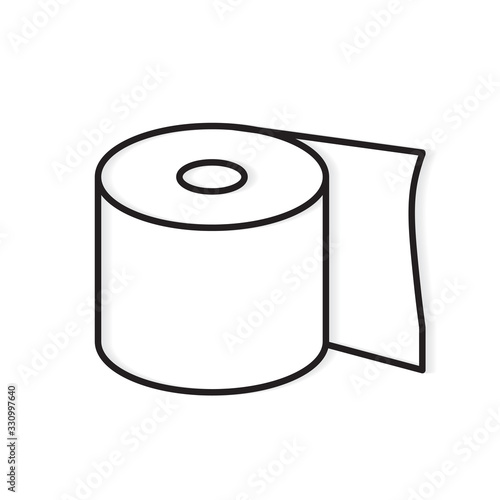 roll of toilet paper icon- vector illustration