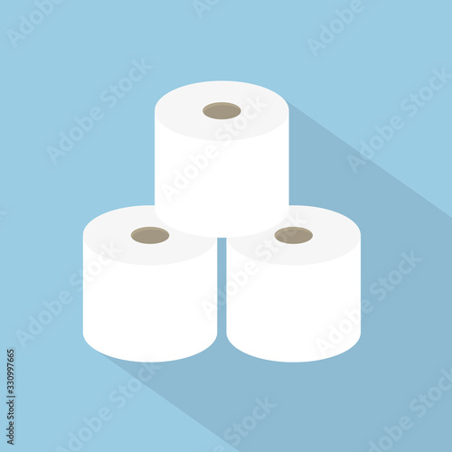rolls of toilet paper icon- vector illustration