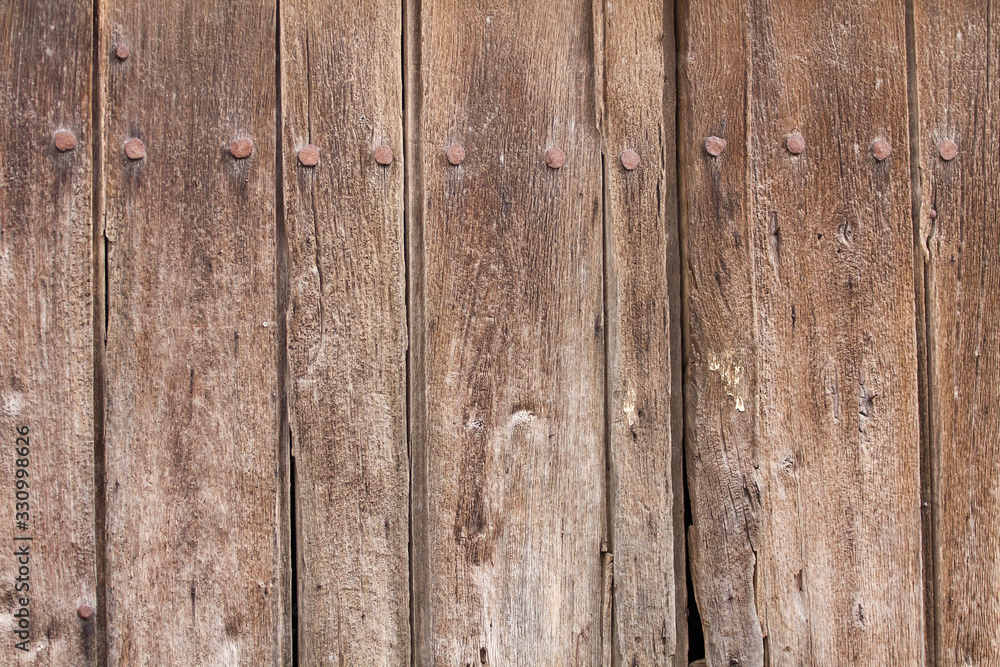 Fototapeta premium Detail of a wooden fence