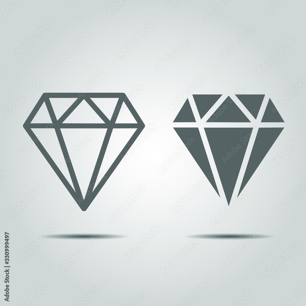 Diamond Gem Symbol Icon vector eps Diamond Gem Symbol Icon vector eps