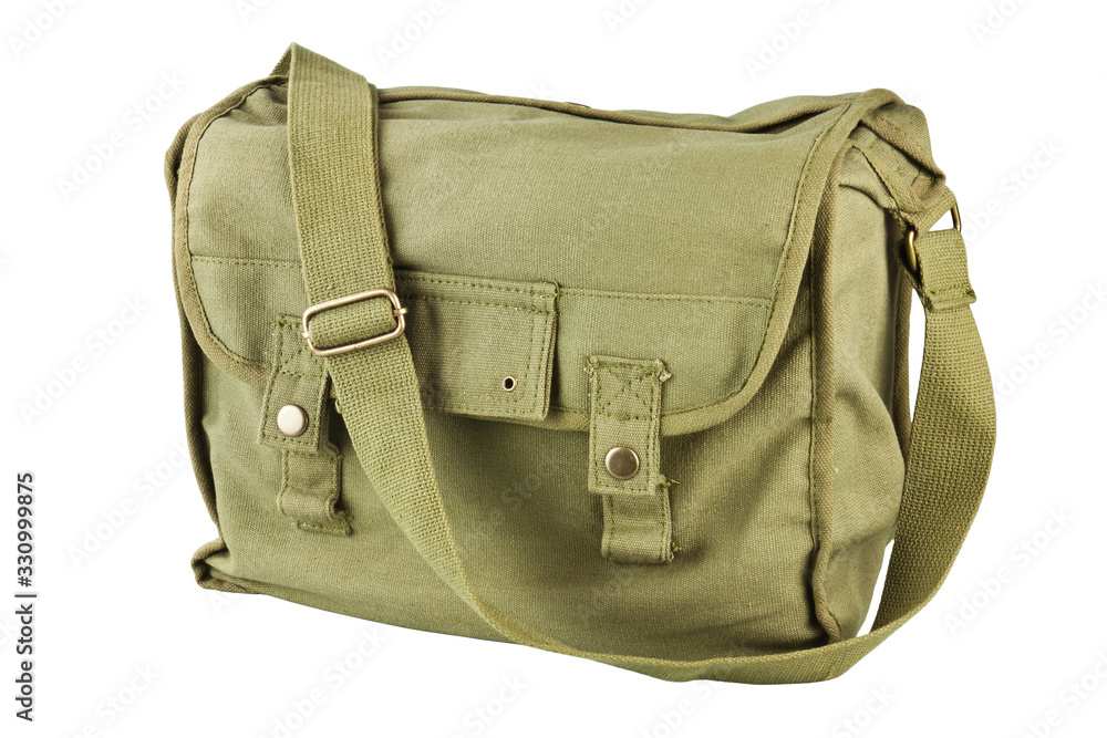 Naklejka premium Canvas bag soldier
