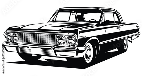 Clssic vintage retro car design