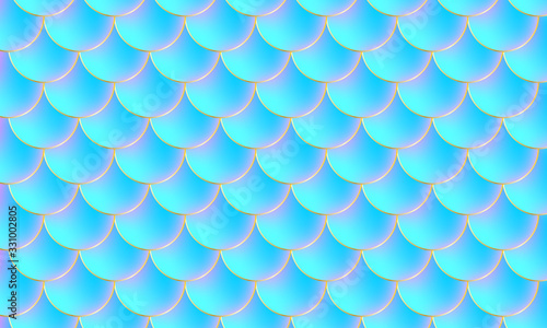 Mermaid scales. Fish squama. Scale pattern.