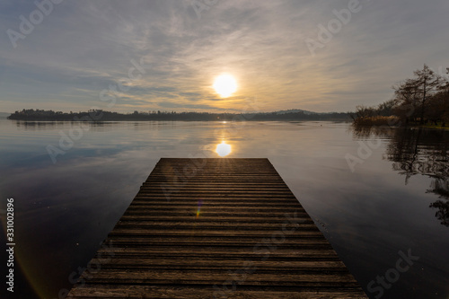 view of lake Varese on a beautiful sunny day