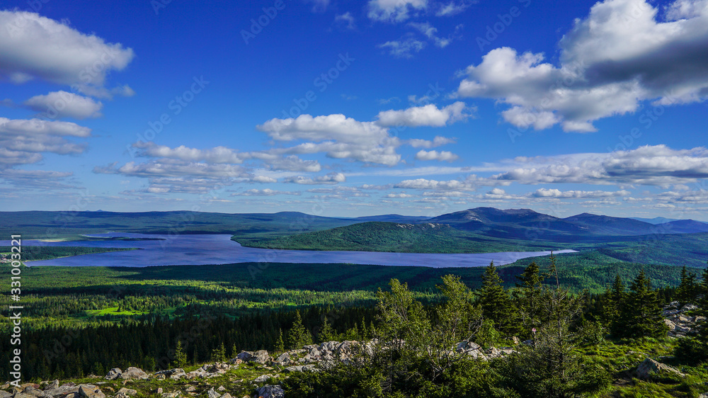 Ural mountains ridge zyuratkul