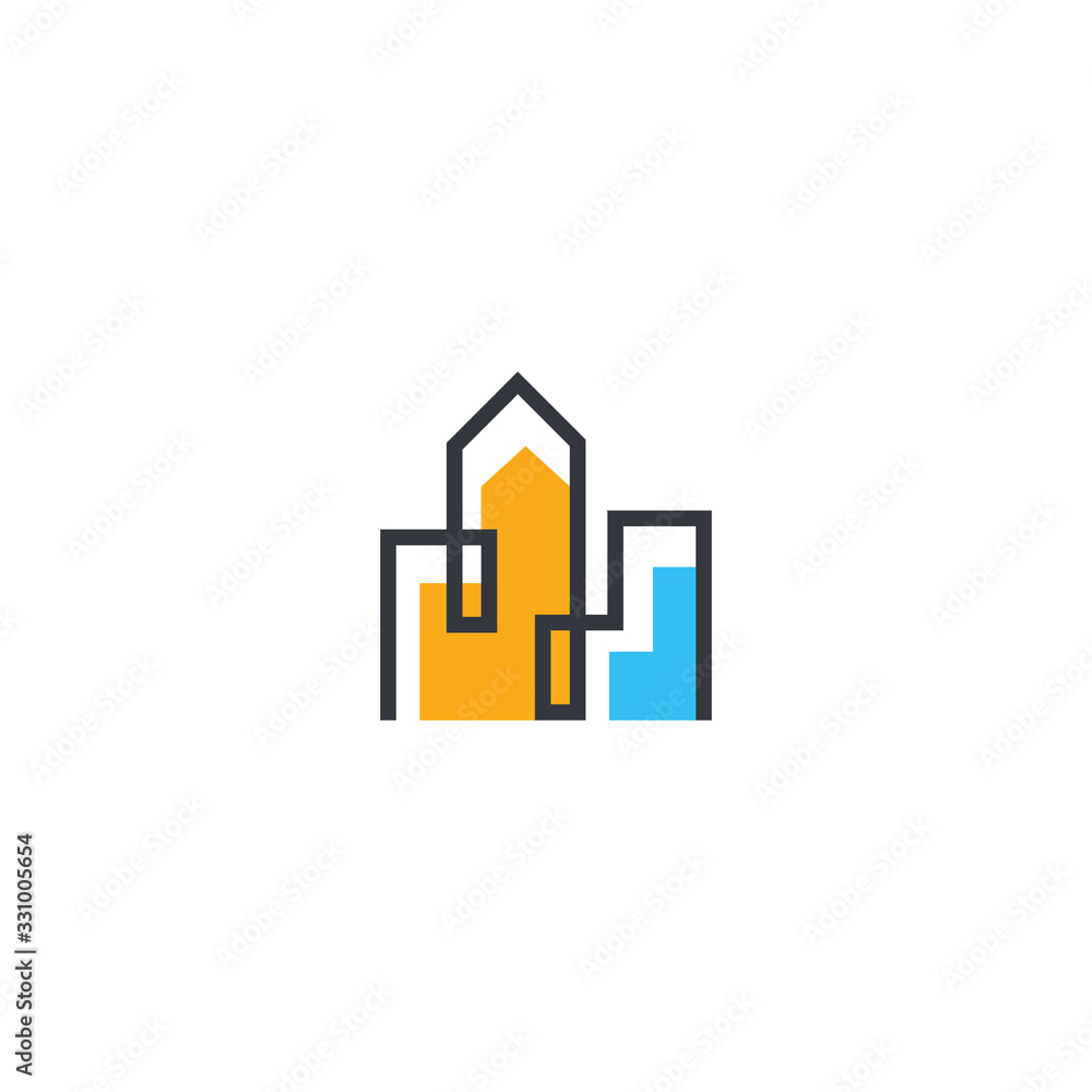 modern architecture logo template vector icon modern architecture logo template vector icon