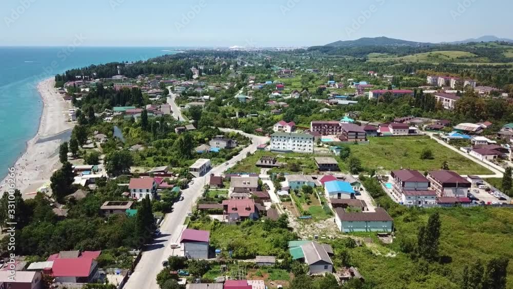 town near border Abkhazia and Russia July 2017 town near border Abkhazia and Russia July 2017