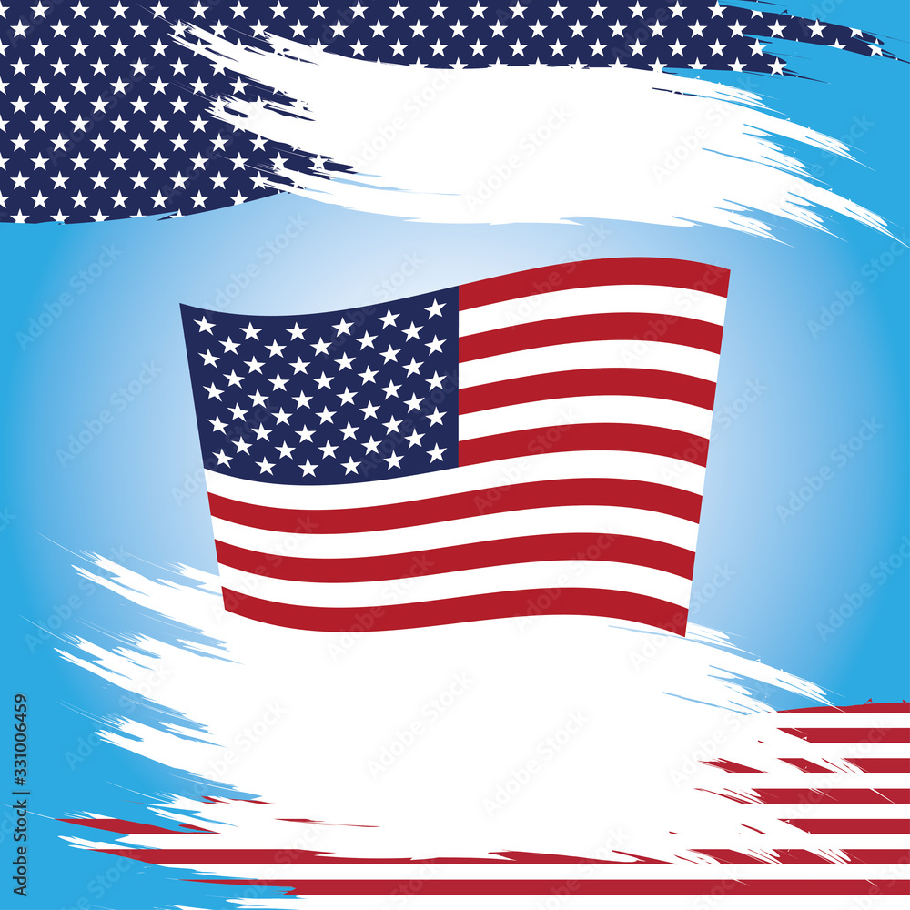 Original American flag, The Fourth of July Original American flag, The Fourth of July