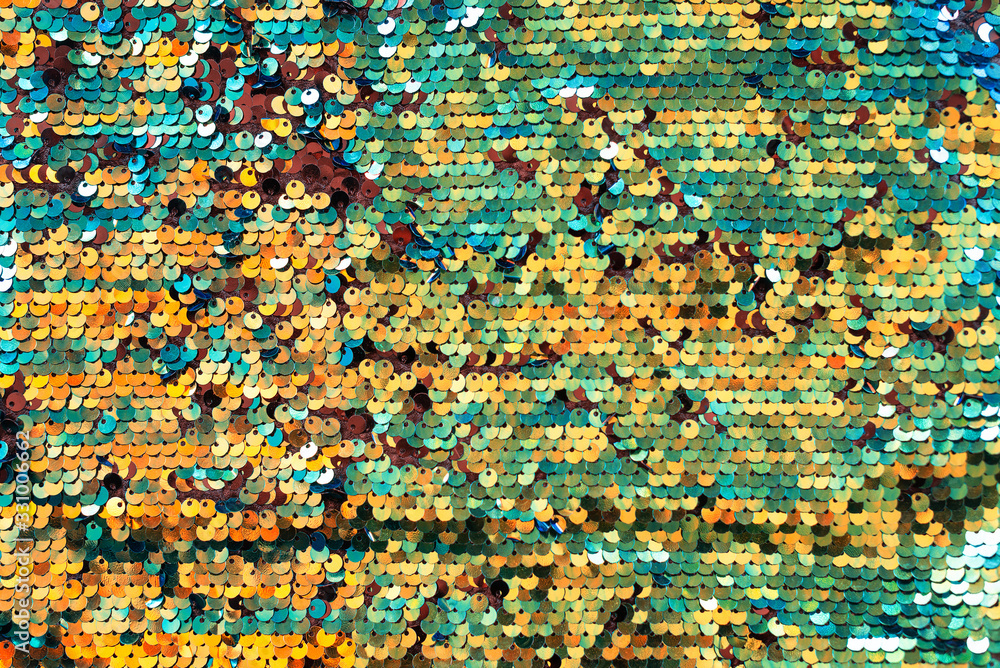 Obraz premium sequin on fabric abstract glitter background.
