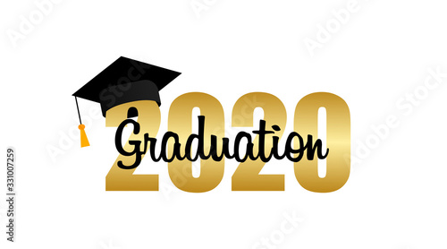Graduation cap. Template Design Elements. Graduation Logo. Vector