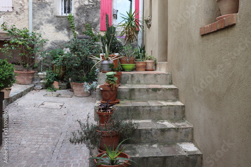 entrance to the house