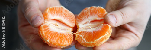 Yummy and healthy tangerine