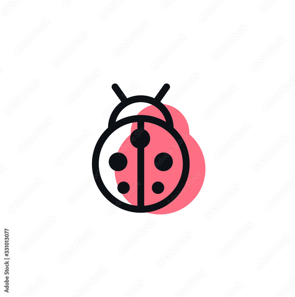 Obraz premium insect line concepts logo design vector