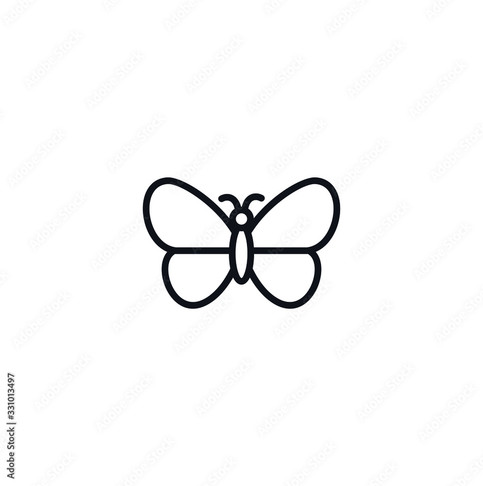 Fototapeta premium butterfly line concepts logo design vector