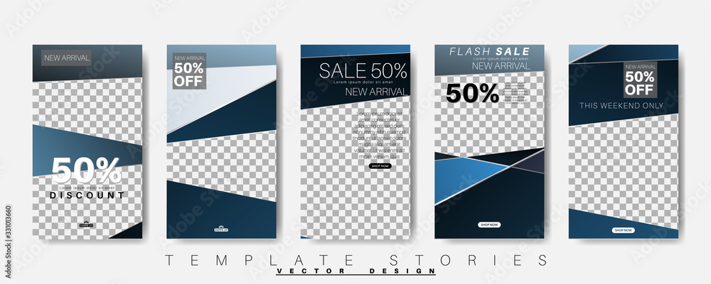 Geometric shape banner template that can be edited for social media posts. vector design Geometric shape banner template that can be edited for social media posts. vector design