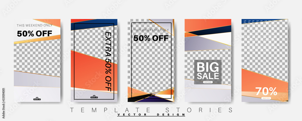 Geometric shape banner template that can be edited for social media posts. vector design Geometric shape banner template that can be edited for social media posts. vector design